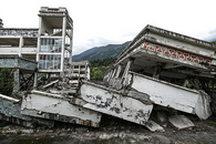 四川汶川地震遗址图片