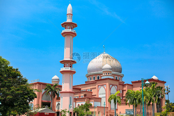 沙巴大学粉红色清真寺图片