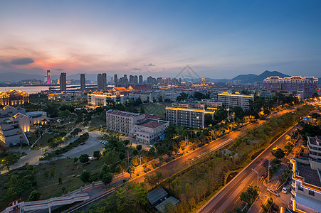 厦门集美大道夜景高清图片