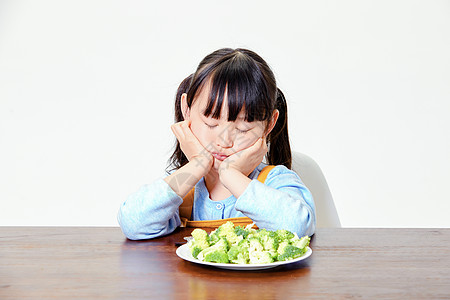 儿童厌食儿童挑食高清图片