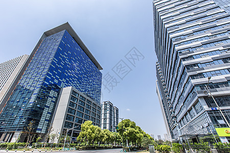 城市建筑与玻璃幕墙背景图片