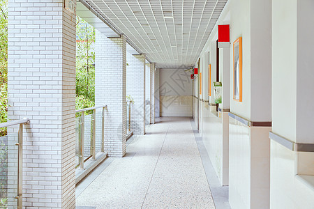 建筑空间学校走廊背景