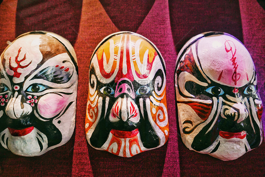 传统文化湘剧脸谱