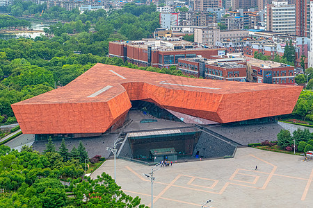 武汉红色历史建筑辛亥革命纪念馆背景