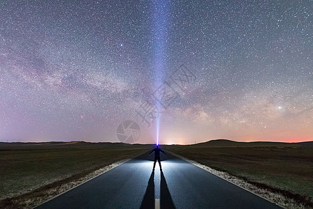 内蒙古夜景内蒙古银河背景