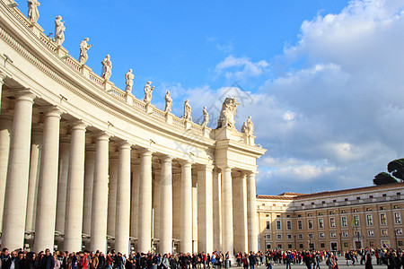 梵蒂冈圣彼得广场走廊图片