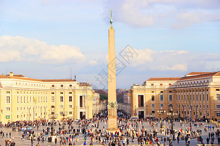 梵蒂冈圣彼得广场方尖碑背景图片