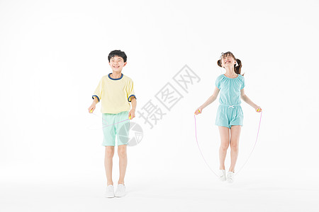 儿童跳绳男童模特高清图片