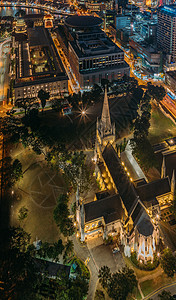 新加坡夜晚圣安德烈教堂图片