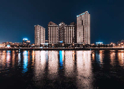 天津海河沿岸背景图片