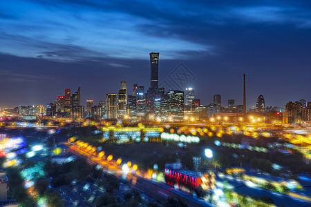 梦幻夜色北京国贸图片