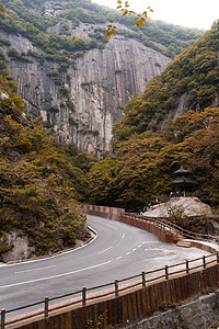 秦岭太白山道路公路高清图片素材