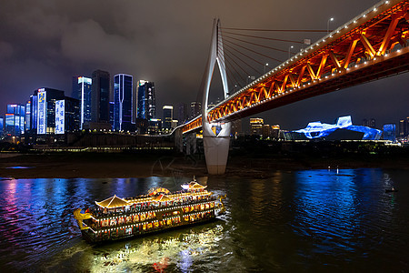 重庆嘉陵江夜景城市高清图片素材