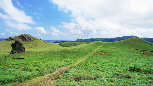 台湾绿岛牛头山高山草甸图片