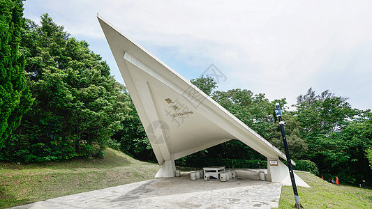 台湾清华大学梅园风光背景图片