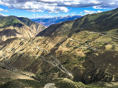 川西公路沿途风光旅游高清图片素材