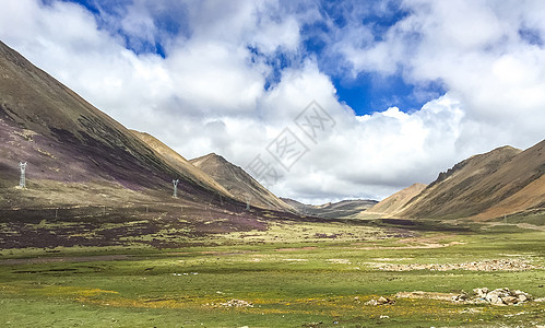 西藏羊湖景区风光背景图片
