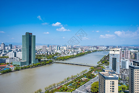 宁波城市全景背景图片