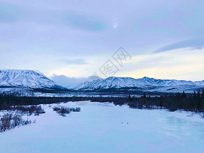 阿拉斯加阿拉斯加雪山高清图片