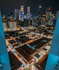 新加坡牛车水夜市背景图片