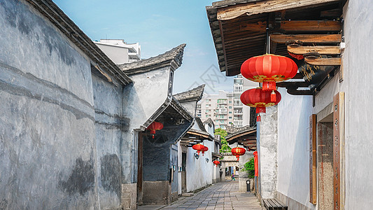 平江历史街区福州三坊七巷街景背景