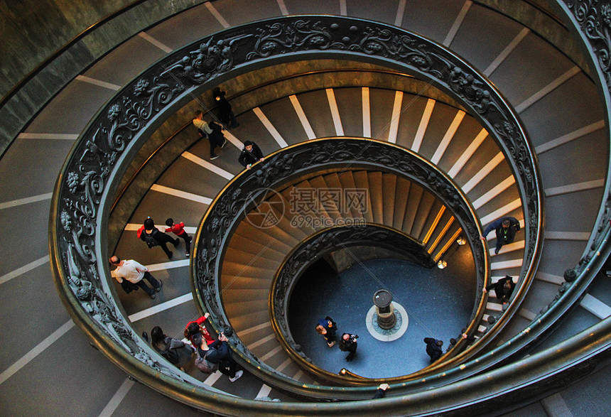 梵蒂冈博物馆旋转楼梯图片