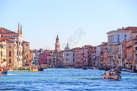 东方威尼斯水城威尼斯大运河背景