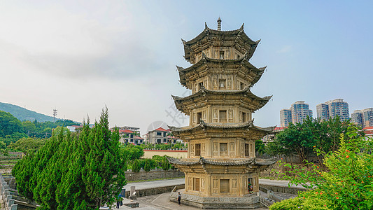 释迦文佛塔地标广化寺高清图片