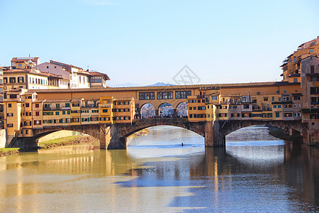佛罗伦萨阿诺河上的维琪奥桥背景图片