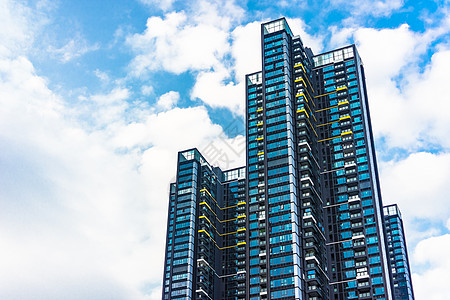 小区外景现代住宅公寓背景背景