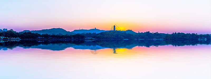 惠州泗洲塔傍晚背景图片
