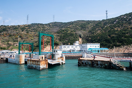 枸杞岛码头背景图片