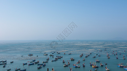 海边风光海上养殖背景