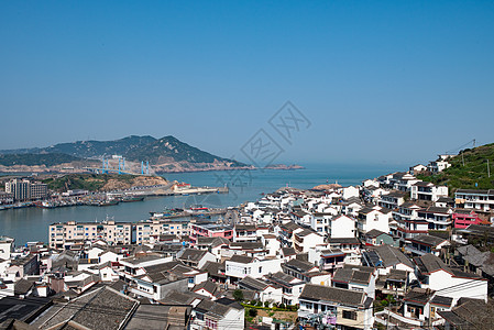 海边的房子枸杞岛海边小镇背景