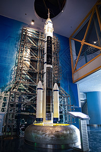 上海科技馆卫星火箭背景图片