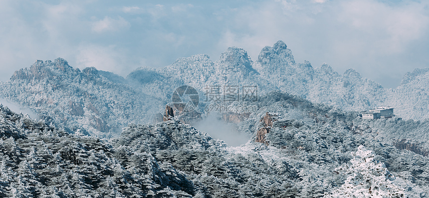 雪后黄山图片