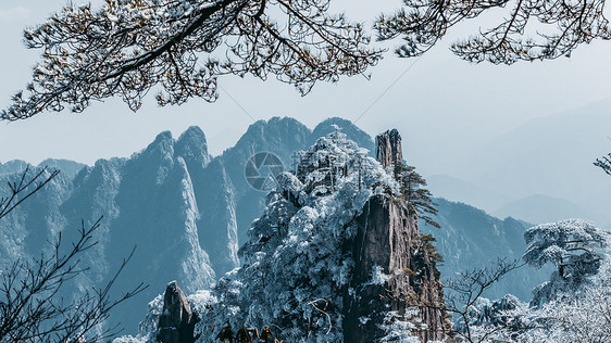 雪后黄山图片