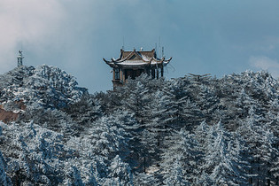 雪后黄山图片