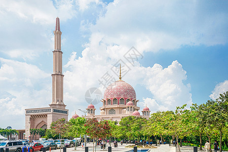 马来西亚粉红清真寺图片