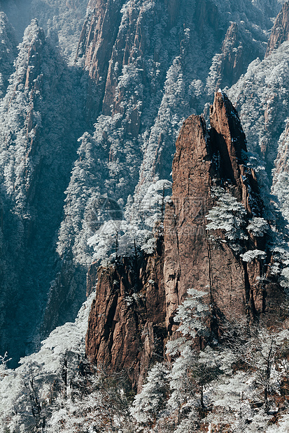 雪后黄山图片