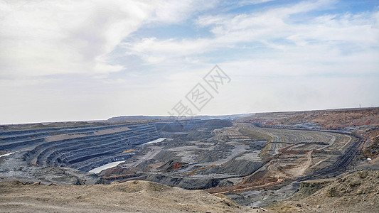 煤矿坑矿产煤矿场高清图片