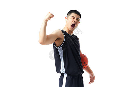 篮球运动员欢呼背景图片