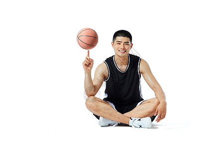 篮球运动员转球图片素材