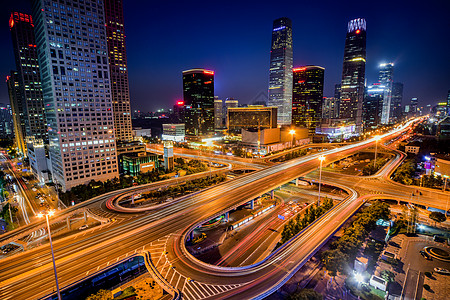 北京国贸立交桥背景图片