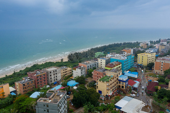 涠洲岛航拍海湾图片