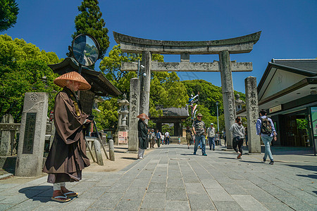 天满宫祈福日本福冈周边太宰府天满宫背景