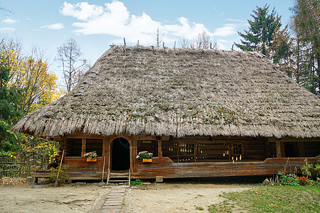 乌克兰传统民居背景图片