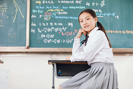 小学生校服小学生课堂学习背景