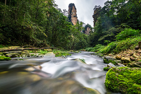 张家界风光张家界鞭溪背景