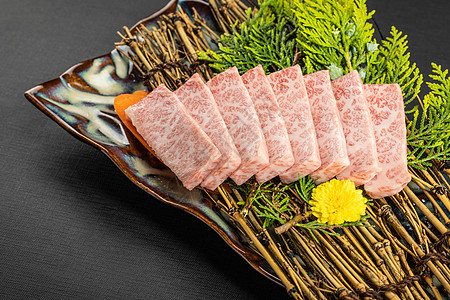 寿司牛肉日式牛肉烧烤料理背景